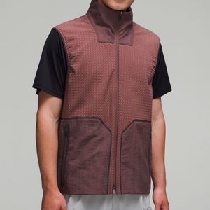 Lululemon Men's Water-Repellent Fleece Hiking Vest Dark Oxide Size XL